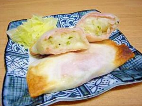 おつまみにもイイ♪揚げてないポテトチーズ春巻き